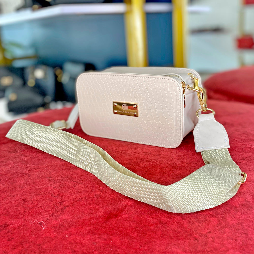 Bolso Dama Mujer Karla Chacon Evah Beige