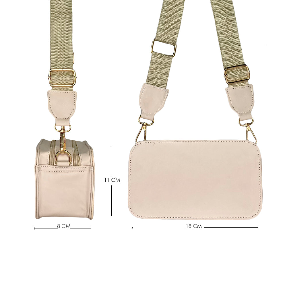 Bolso Dama Mujer Karla Chacon Evah Beige