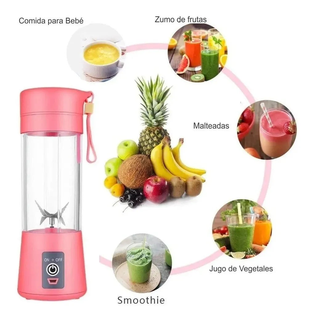 Mini Licuadora Recargable Usb Para Jugos
